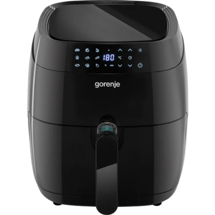 Gorenje AF1409DB SW Heißluftfritteuse, ohne Öl, 3.2 Liter Fassungsvermögen, 1400 Watt, schwarz, Kunststoff, Metall