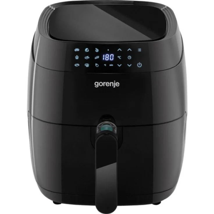 Gorenje AF1409DB SW Heißluftfritteuse, ohne Öl, 3.2 Liter Fassungsvermögen, 1400 Watt, schwarz, Kunststoff, Metall – Bild 1