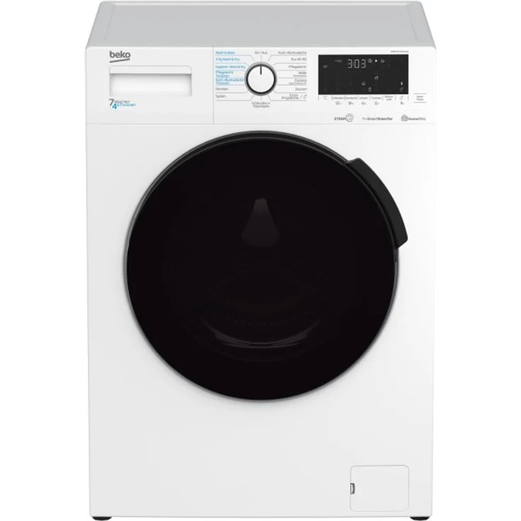 Beko WDW75141Steam1, Waschtrockner, Energieeffizienzklasse D, Standgerät, Breite 60 cm, Geräuschemissionsklasse B – Bild 1