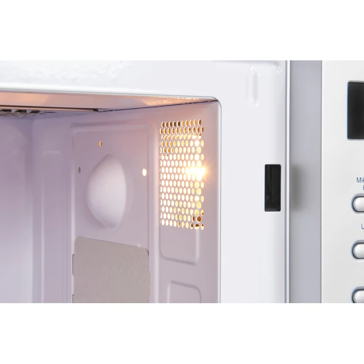 Exquisit MW2070-3GDI si Mikrowelle mit Grill, Standgerät, 700 Watt, 20 Liter Garraum, silber – Bild 3