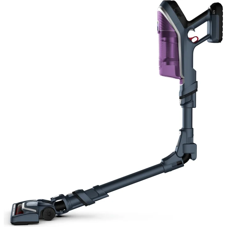 Rowenta RH9638 XForce Flex 8.60 Allergy Handstaubsauger, 35 min Akkubetrieb, mit Flex-Gelenk, grau-lila – Bild 1