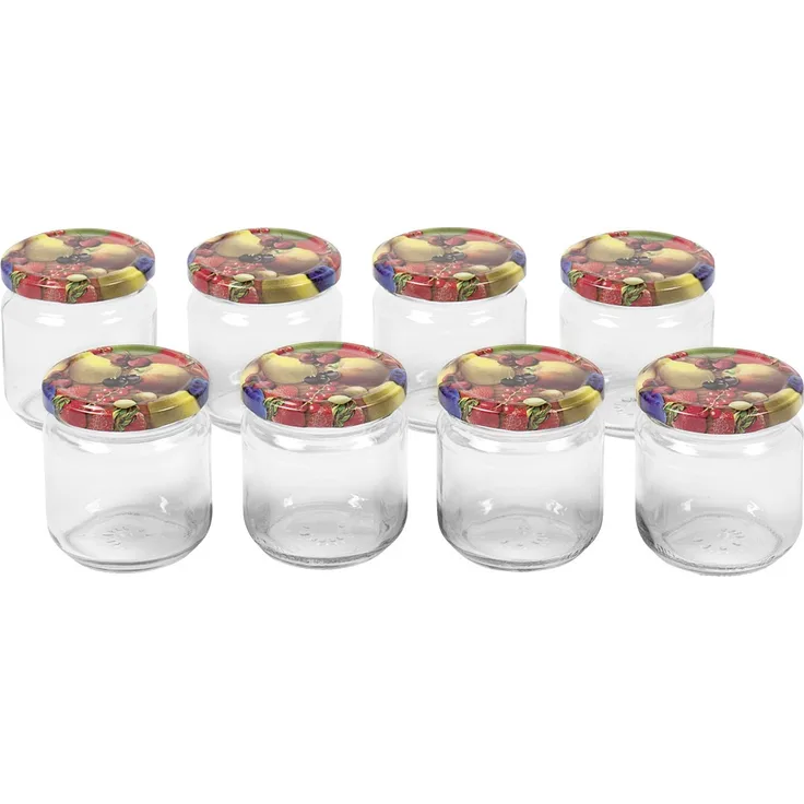 EMSY Schraubdeckelglas 212ml mit 66mm TO-Deckel Obstde8er Tray (121355)