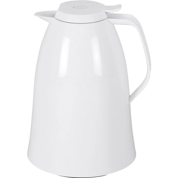 EMSA Mambo Quick Tip Isolierkanne 1,5l, Kunststoff, hochglanzweiß – Bild 1