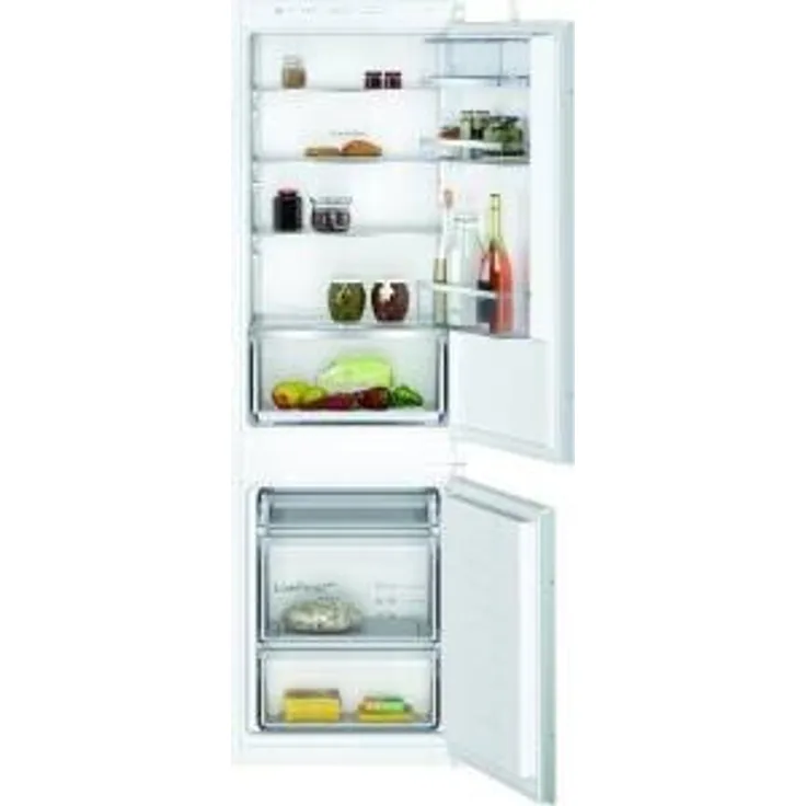 Neff KI5862SE0S Kühl-Gefrierkombination, Einbau, weiß, LowFrost, Schnellgefrieren, 0-Grad-Zone, Breite 54.1 cm