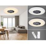 Flacher LED Deckenventilator Ø75cm mit Licht Lampe dimmbar Fernbedienung & Timer