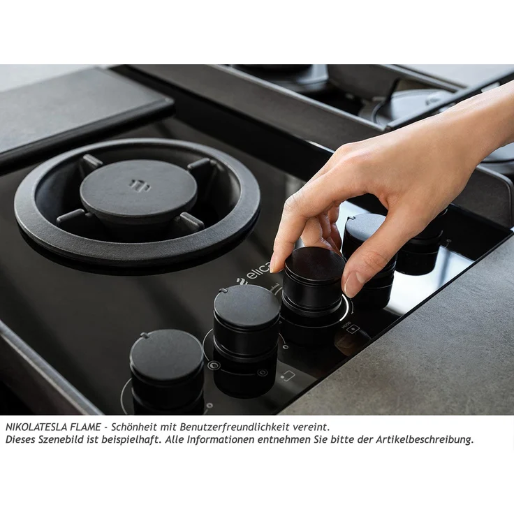 Elica NikolaTesla Flame PRF0147741A Gas-Kochfeldabzug Schwarz – Bild 4