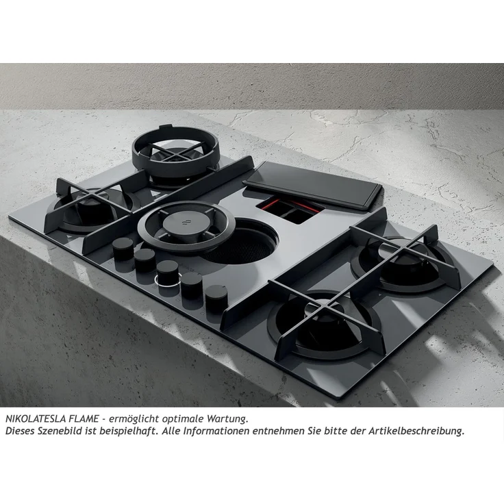 Elica NikolaTesla Flame PRF0147741A Gas-Kochfeldabzug Schwarz – Bild 3