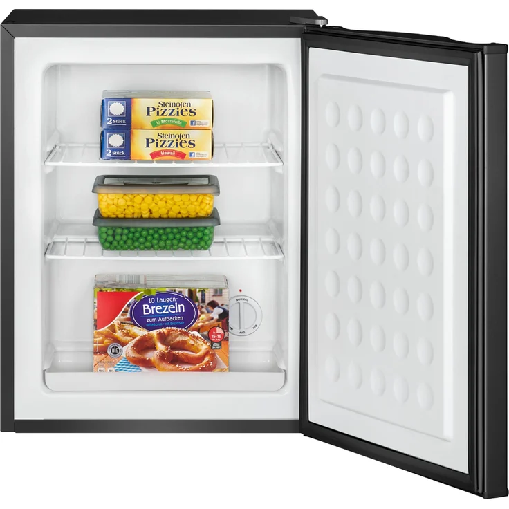Bomann GB 7236 Mini-Gefrierschrank, freistehend, schwarz, Lagerzeit bei Störung 10 h, Breite 47 cm, Energieklasse E – Bild 4