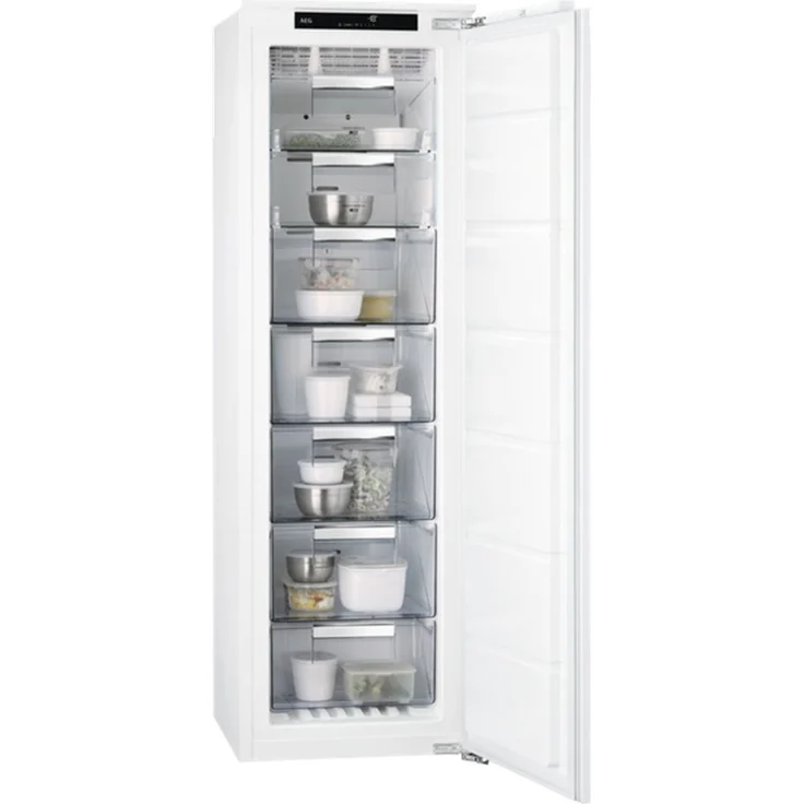 AEG ABE818F6NC Gefrierschrank, Einbau, weiß, NoFrost, Schnellgefrieren, Abtauautomatik, Breite 55.6 cm, Energieklasse F – Bild 2