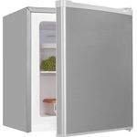 Exquisit GB05-040E Mini-Gefrierschrank, freistehend, Inoxlook, Edelstahl, Energieklasse E