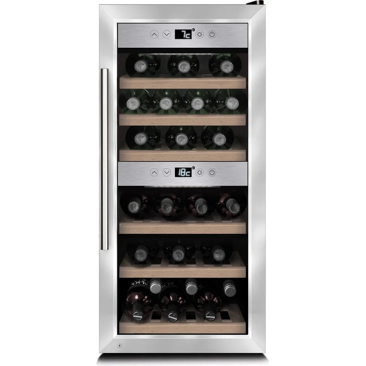 Caso Design Wine Comfort 24 Weinkühlschrank mit Kompressortechnik, freistehend, 24 Flaschen – Bild 1