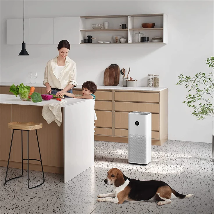 Xiaomi Smart Air Purifier 4 Pro EU Luftreiniger, PCADR 500m³-h, FCADR 185m³-h, optimal für 60 m², Touch-Display, App- & Sprachsteuerung (BHR5056EU) – Bild 4