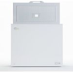 TroniTechnik Borgar 220 L Gefriertruhe, freistehend, abschließbar mit Korb und Schloss, inkl. 2x Korb, 1x Schlüssel und Licht, Breite 57 cm, Energieklasse E