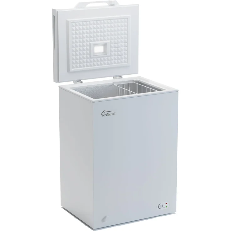 TroniTechnik Borgar 100 L Gefriertruhe, freistehend, abschließbar mit Korb, Breite 55 cm, Energieklasse E – Bild 1