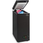 Klarstein Iceblokk 50 Gefriertruhe, freistehend, schwarz, Korb abschließbar, Breite 63 cm, Energieklasse F