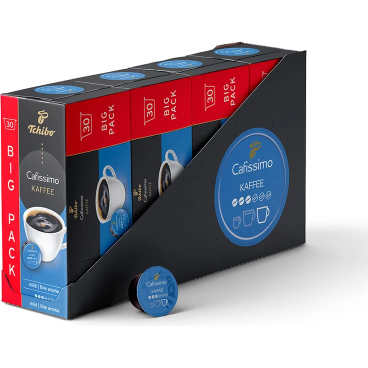 Tchibo Cafissimo Filterkaffee mild Kapseln, 120 Stück (4 x 30 Kapseln) – Bild 1