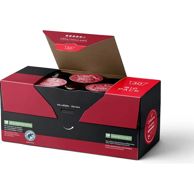 Tchibo Cafissimo Espresso kräftig Kapseln, 120 Stück (4 x 30 Kapseln) – Bild 2