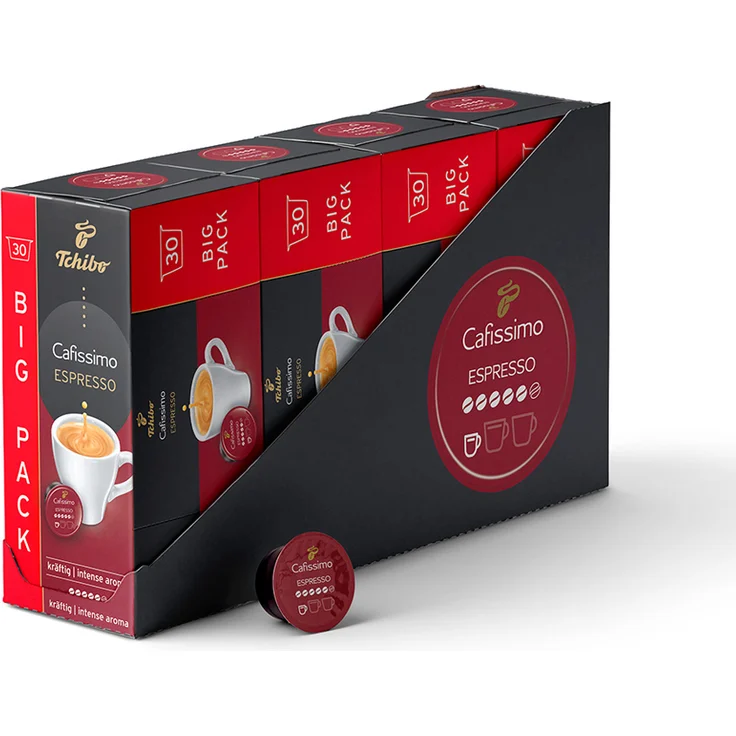 Tchibo Cafissimo Espresso kräftig Kapseln, 120 Stück (4 x 30 Kapseln) – Bild 1