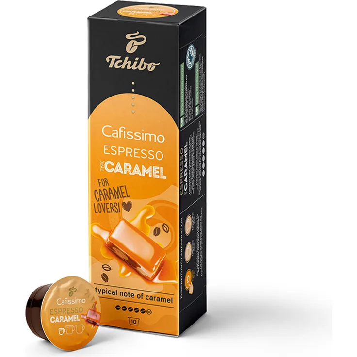 Tchibo Cafissimo Flavoured Edition Espresso Caramel, Premium Qualität, 10 Kapseln