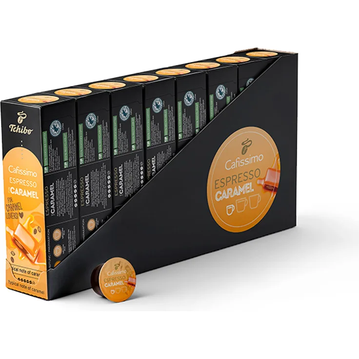 Tchibo Cafissimo Flavoured Edition Espresso Caramel, 80 Stück (8 x 10 Kapseln)