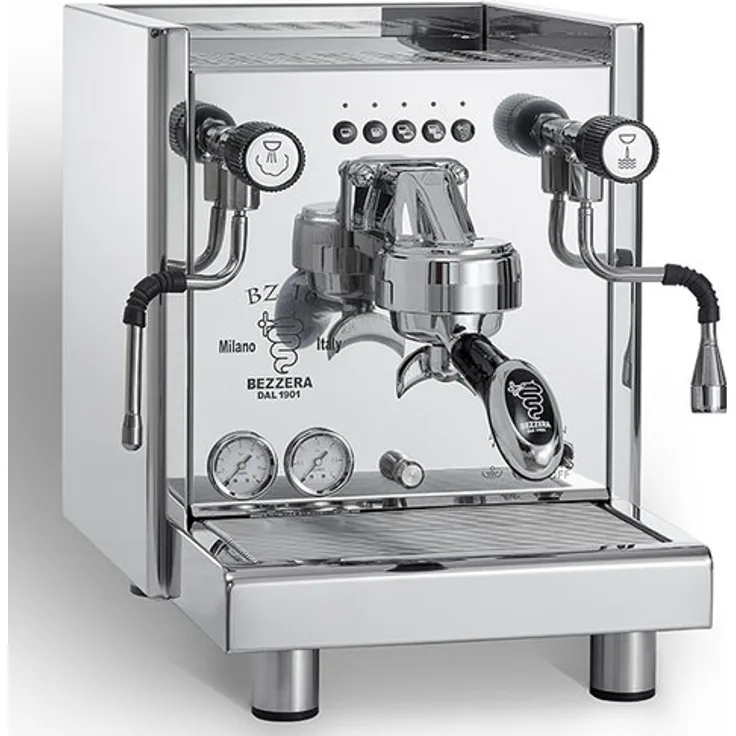 Bezzera BZ16 DE - Siebträger Espressomaschine mit Dosierelektronik, silber