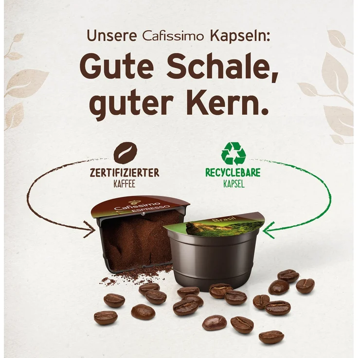 Tchibo Cafissimo Caffè Crema mild Kapseln, 120 Stück (4 x 30 Kapseln) – Bild 7