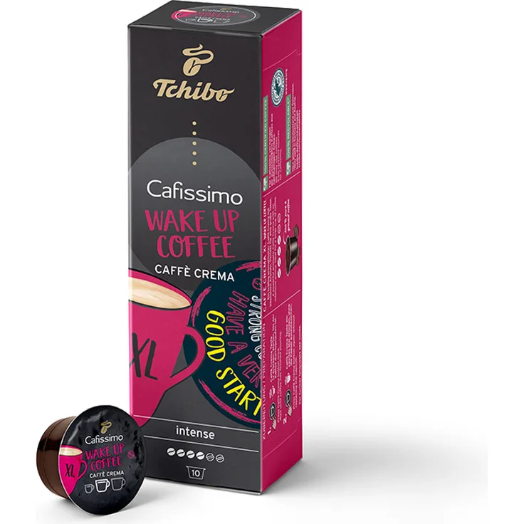 Tchibo Cafissimo XL Wake UP Coffee, Caffè Crema XL, 10 Kapseln