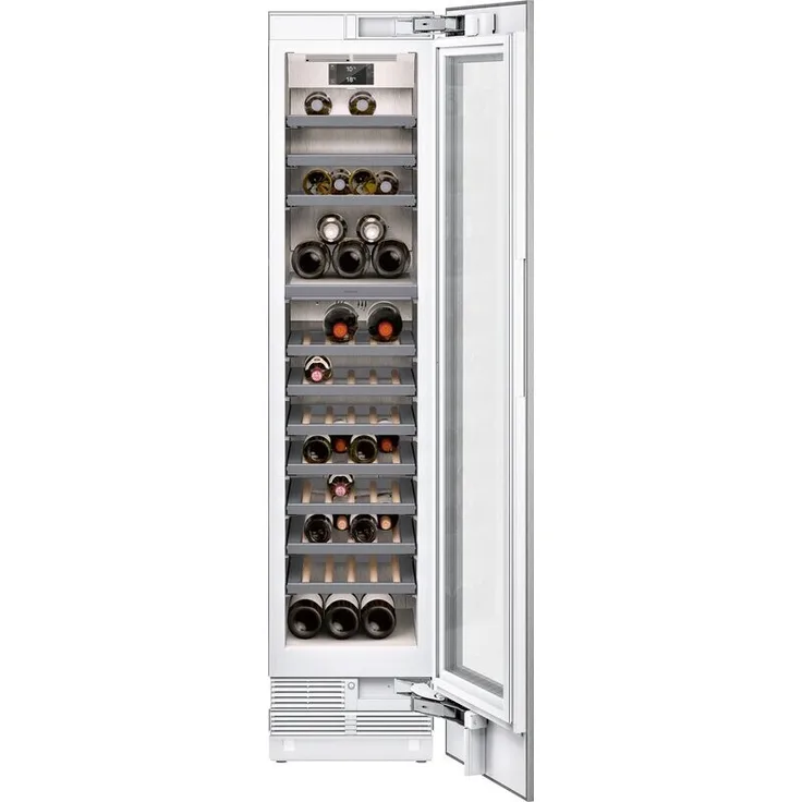 Gaggenau RW414365 Serie 400 Vario Einbau-Weinkühlschrank mit Glastür, 212.5 x 45.1 cm, 70 Flaschen
