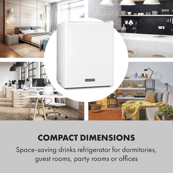 Klarstein Happy Hour Minikühlschrank, freistehend, 40 L, LED-Licht, Energieklasse G - Preisvergleich – Bild 4