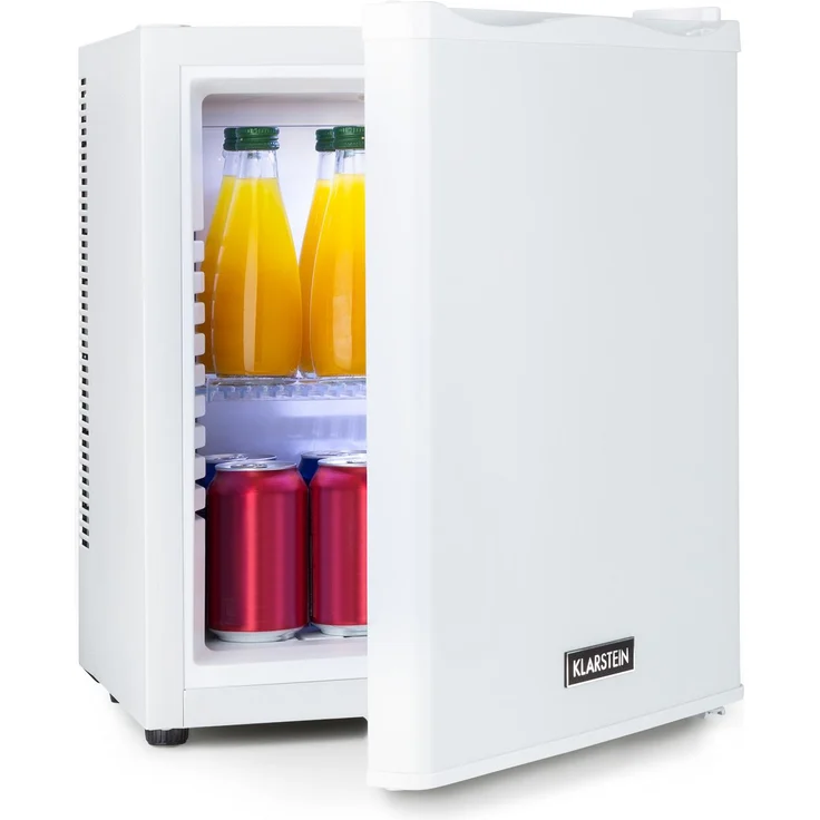 Klarstein Happy Hour Minikühlschrank, freistehend, Energieklasse G, LED-Licht, weiß – Bild 1