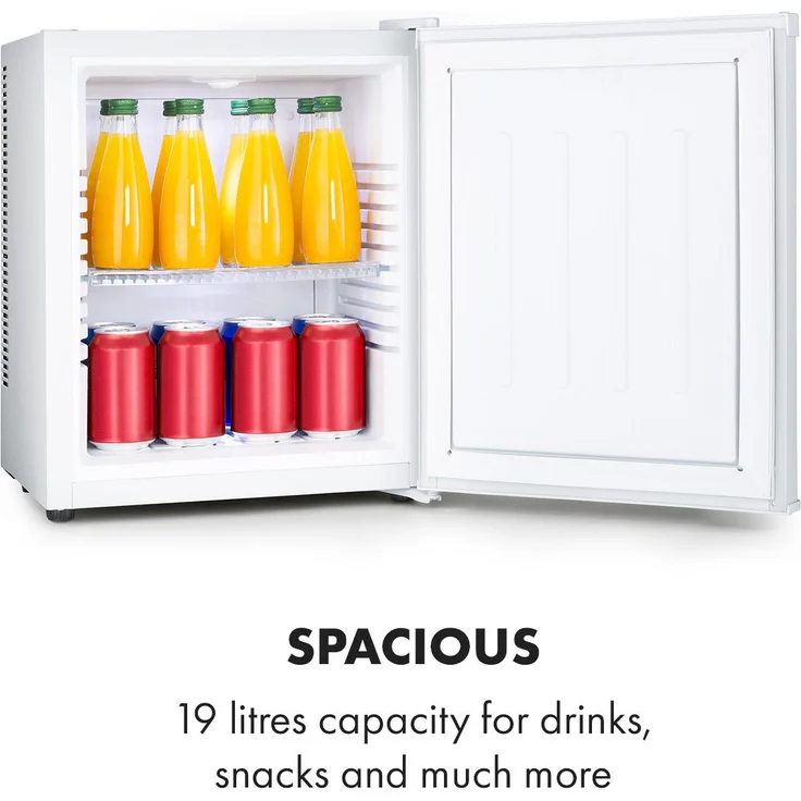 Klarstein Happy Hour Minikühlschrank, freistehend, Energieklasse G, LED-Licht, weiß – Bild 5