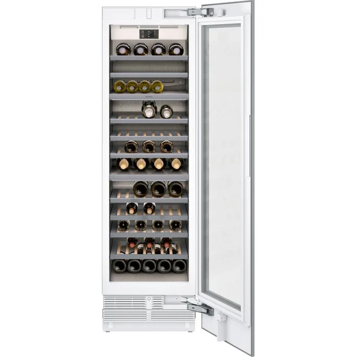 Gaggenau RW466365 Serie 400 Vario Einbau-Weinkühlschrank mit Glastür, 212.5 x 60.3 cm, 99 Flaschen