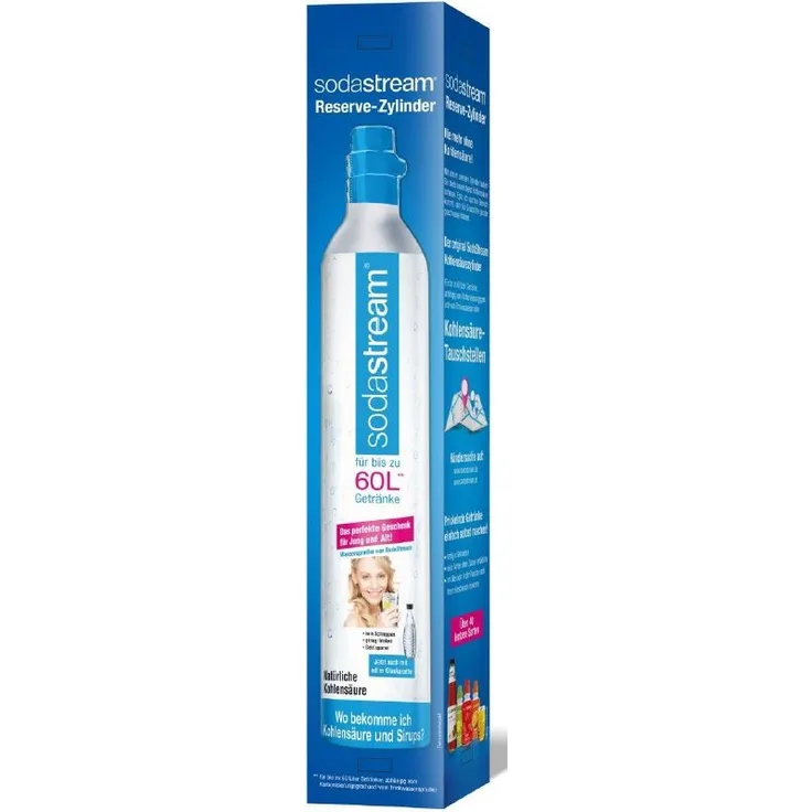 SodaStream CO2-Reservezylinder, Box 60L, pfandfrei