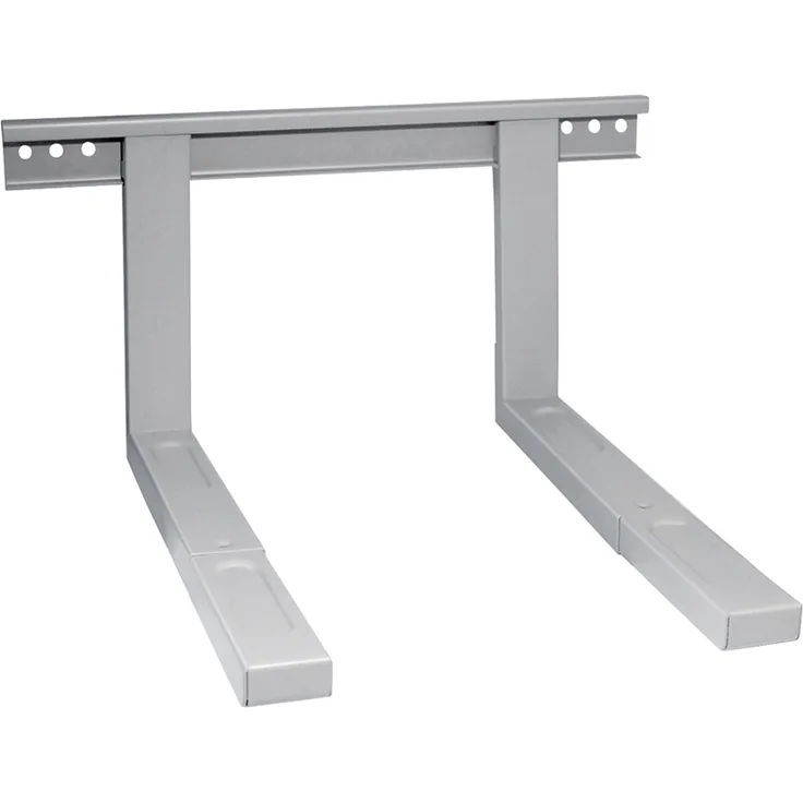 Arli Mikrowellenhalter, Mikrowelle Wand Halterung, bis 35 kg, Ablage, Mikrowellenhalterung, grau, silber