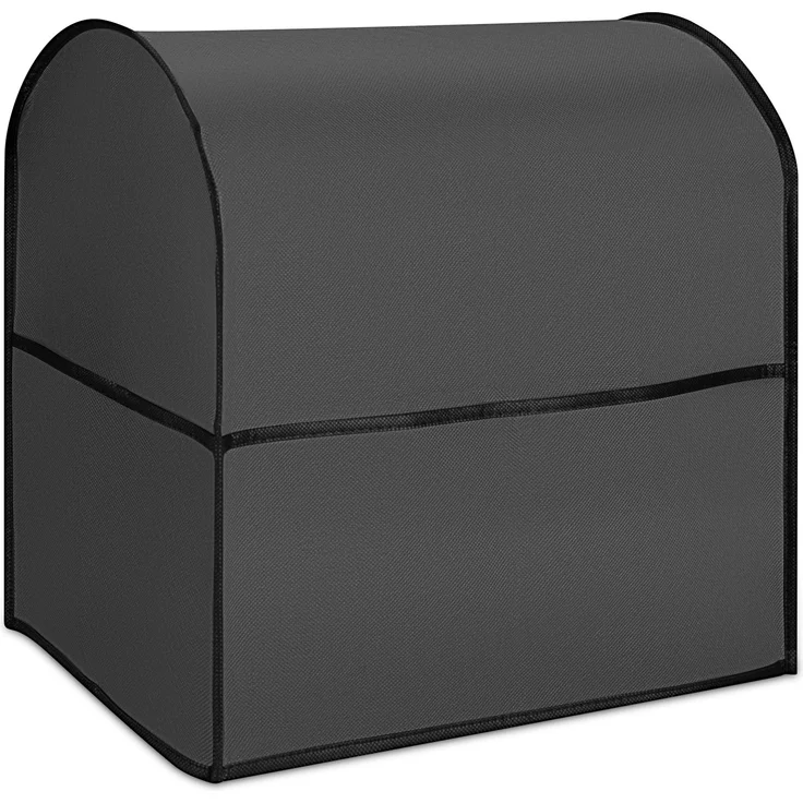 Kwmobile Hülle, kompatibel mit KitchenAid 4,3-4,8 Liter - Mit 3 Fächern - Küchenmaschine Staubschutz Abdeckhaube, dunkelgrau – Bild 2