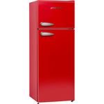 Respekta Bento KS144VR Kühl-Gefrierkombination, freistehend, rot, Energieklasse E