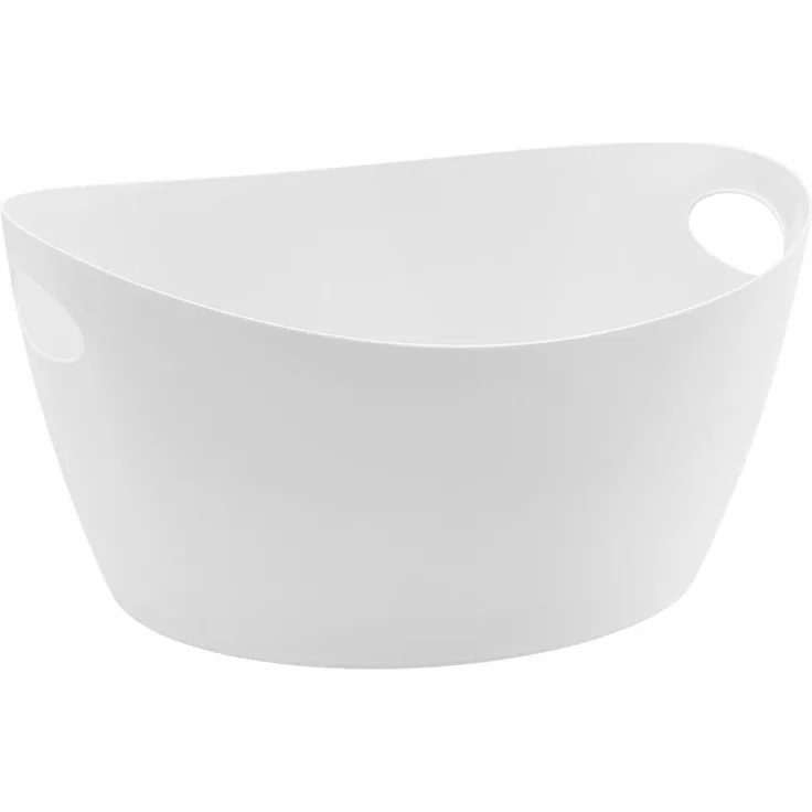 Koziol Zuber Bottichelli L, Bottich, Aufbewahrungskorb, Organic Recycled, Recycled White, 15 L, 1444125