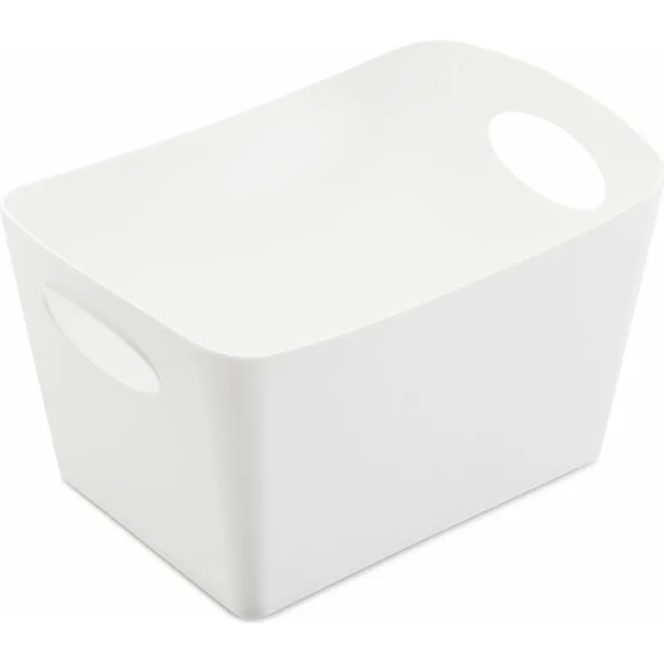 Koziol Aufbewahrungsbox Boxxx S, Kiste, Bottich, Organic Recycled, Recycled weiß 1 L, 1405125