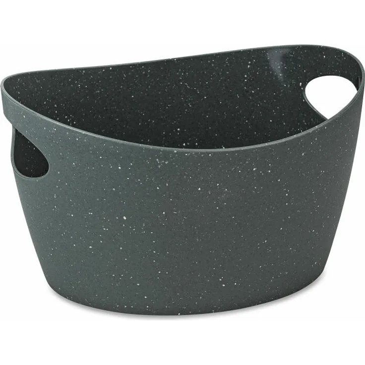 Koziol Utensilo Bottichelli S, Bottich, Aufbewahrungskorb, Organic Recycled, Recycled Ash Grey, 1.5 L, 1445120