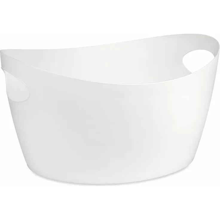 Koziol Utensilo Bottichelli M, Bottich, Aufbewahrungskorb, Organic Recycled, Recycled White, 4.5 L, 1446125