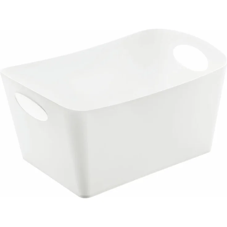Koziol Aufbewahrungsbox Boxxx M, Kiste, Bottich, Organic Recycled, Recycled weiß, 3,5 L, 1404125