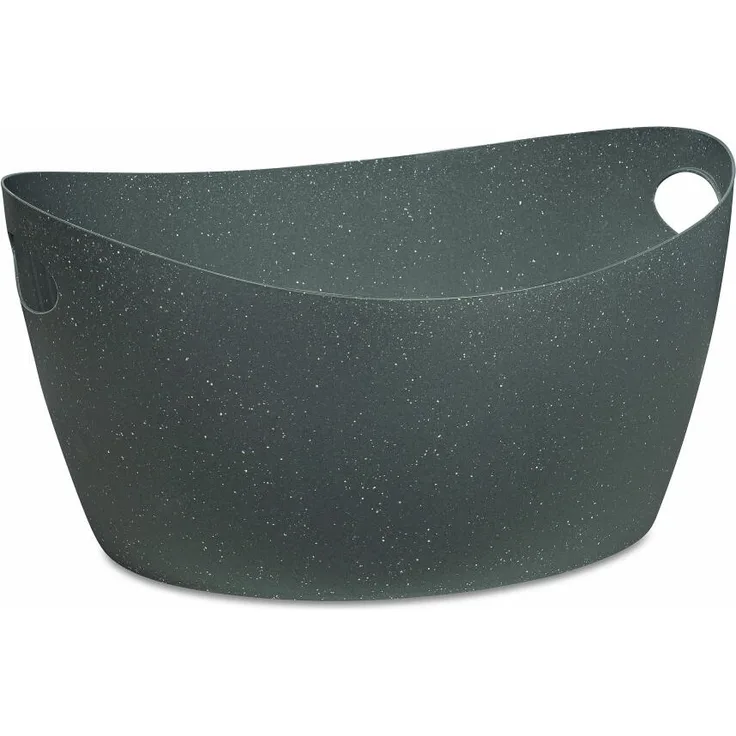 Koziol Zuber Bottichelli L, Bottich, Aufbewahrungskorb, Organic Recycled, Recycled Ash Grey, 15 L, 1444120