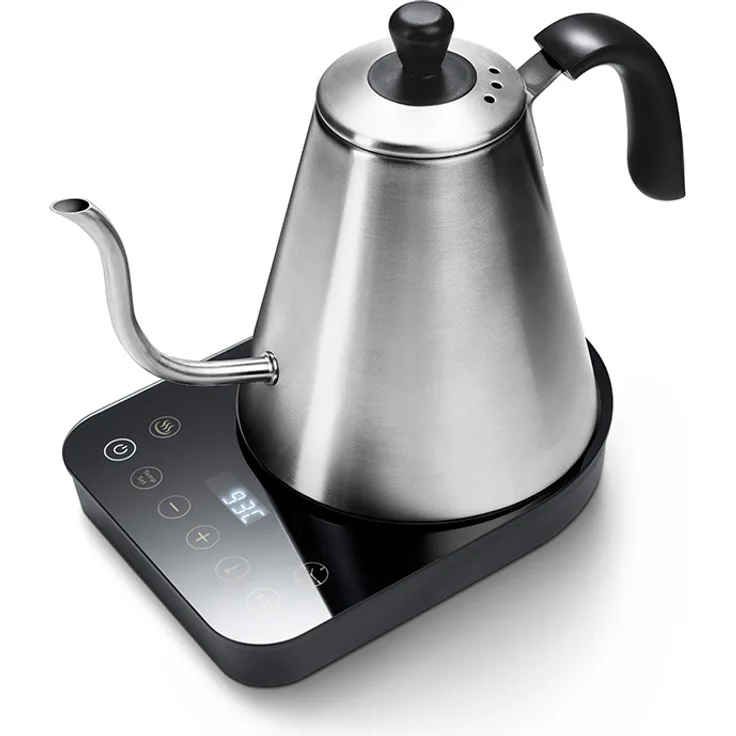 Tchibo elektrischer Schwanenhalskessel, Wasserkocher, Temperaturhaltefunktion, LED-Display