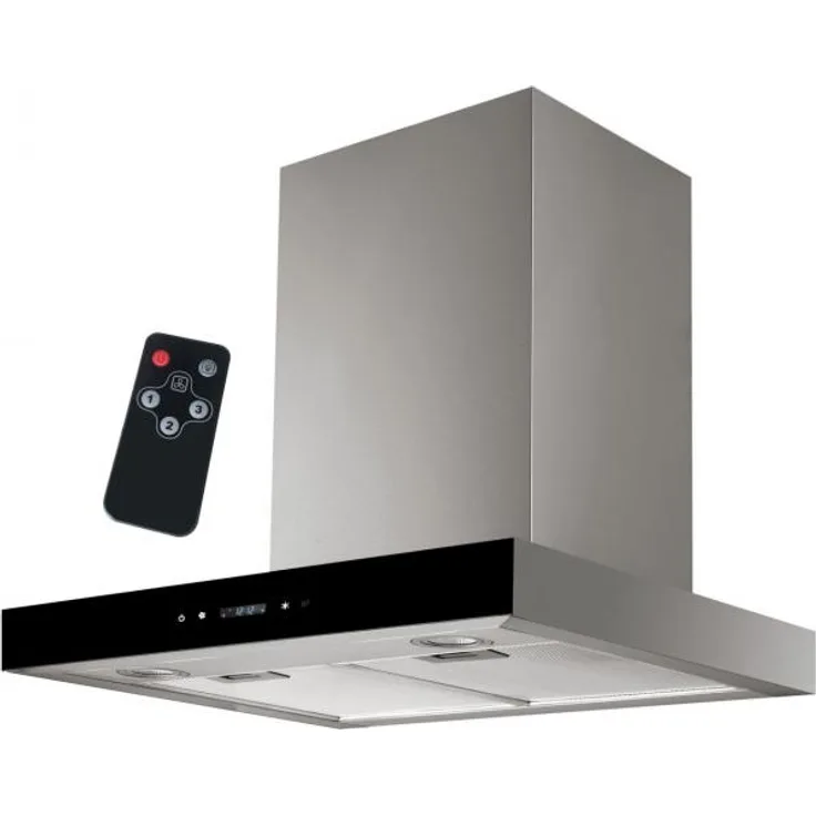Syntrox Dunstabzugshaube 60 cm mit Touch Screen und Fernbedienung DH-210W-60 Touch Inox Tower