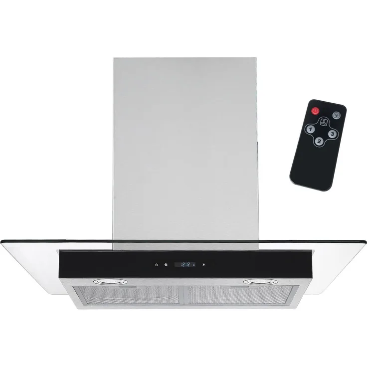 Dunstabzugshaube 60 cm mit Touch Screen und Fernbedienung DH-210W-60 Touch Glas Flat