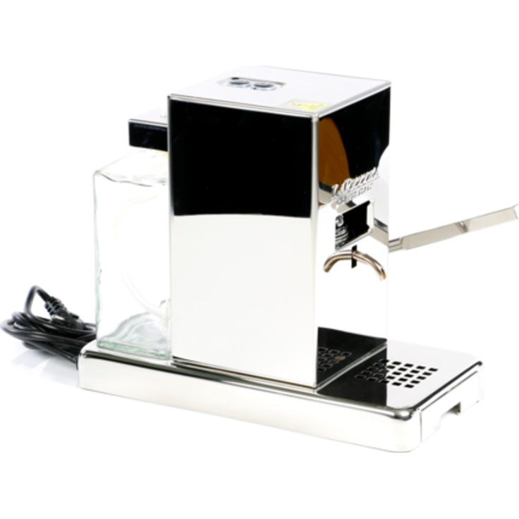 La Piccola Piccola LUCIDATURA (Hochglanz) Edelstahl - Pad-Espressomaschine für ESE-Pads Automatik
