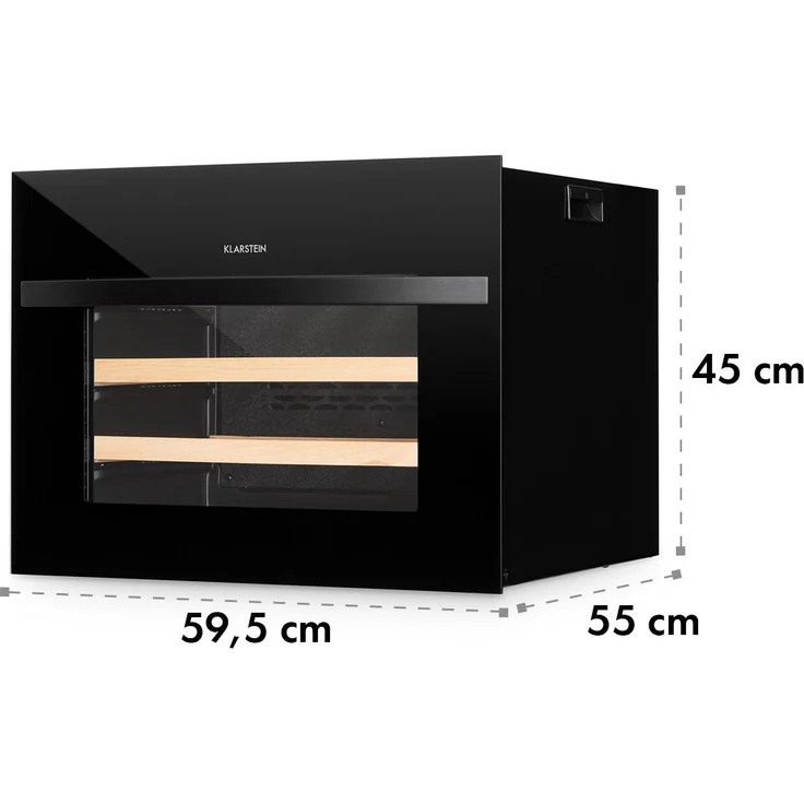 Klarstein Vinsider 24 Uno Weinkühlschrank, freistehend, 1 Zone, 24 Flaschen, Schwarz, Energieklasse G – Bild 10