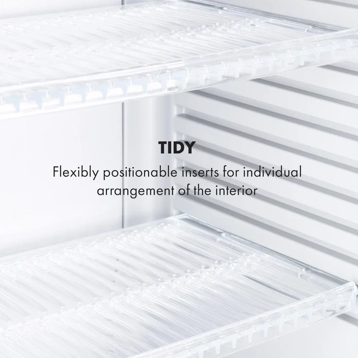 Klarstein Happy Hour 33 Minikühlschrank, freistehend, 33L, 5-15°C, LED-Licht, Silber – Bild 8