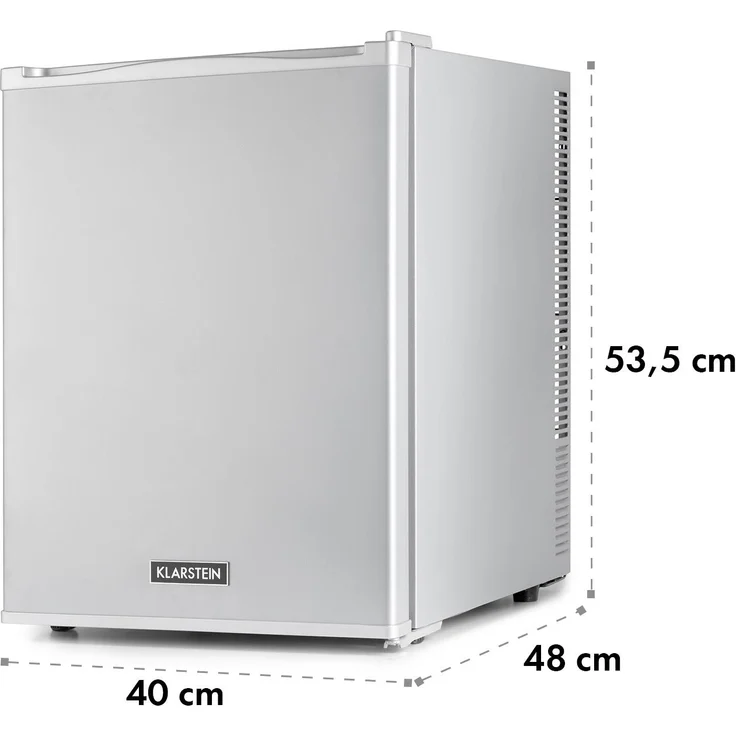 Klarstein Happy Hour Minikühlschrank, freistehend, 40L, 5-15°C, LED-Licht, Silber – Bild 9