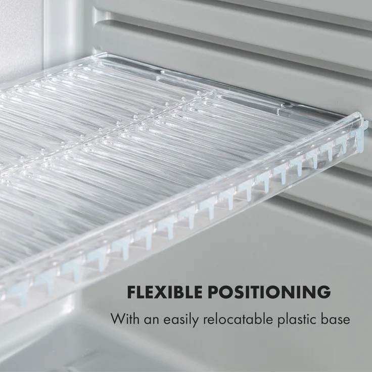 Klarstein Brooklyn 24 Silver Minikühlschrank, freistehend, Glastür, LED, Ablage, Silber - Preisvergleich – Bild 5